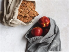 AYA&IDA dark grey/cream beige fruit bags (2-pack)